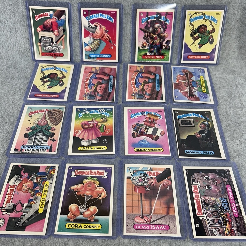 Vintage Garbage Pail Kids trading card lot from the original 1987 Topps series.